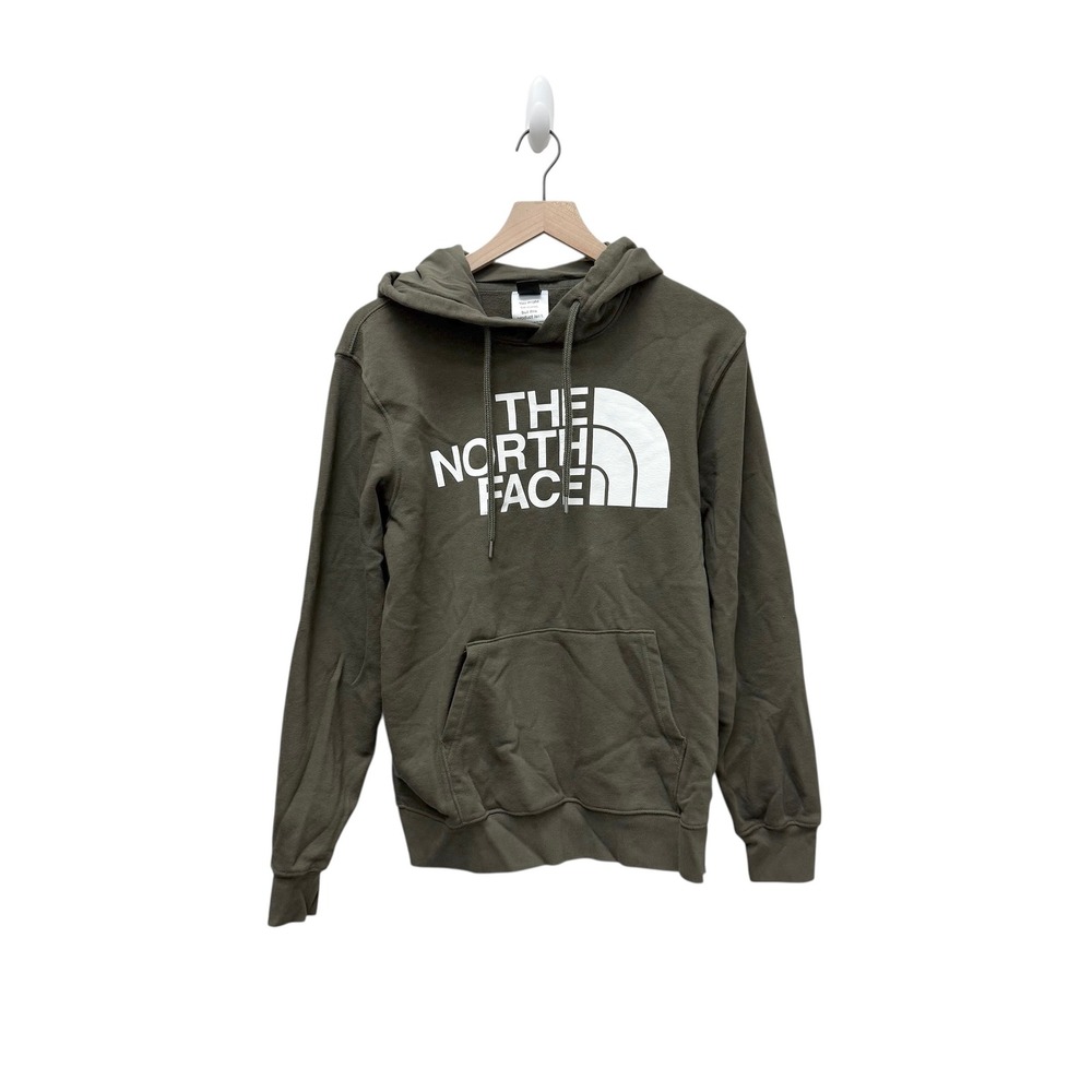 The North Face Olive Green Hoodie Pullover Sweatshirt Mens Size S Small